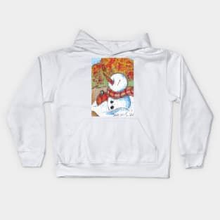 November Snowman Kids Hoodie